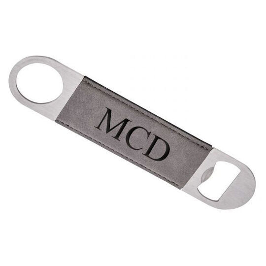 Grey Leatherette Opener